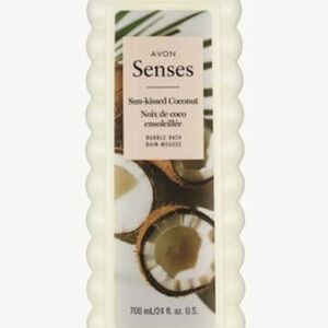 Avon Senses Sun-Kissed Coconut Bubble Bath - Cream & Brown